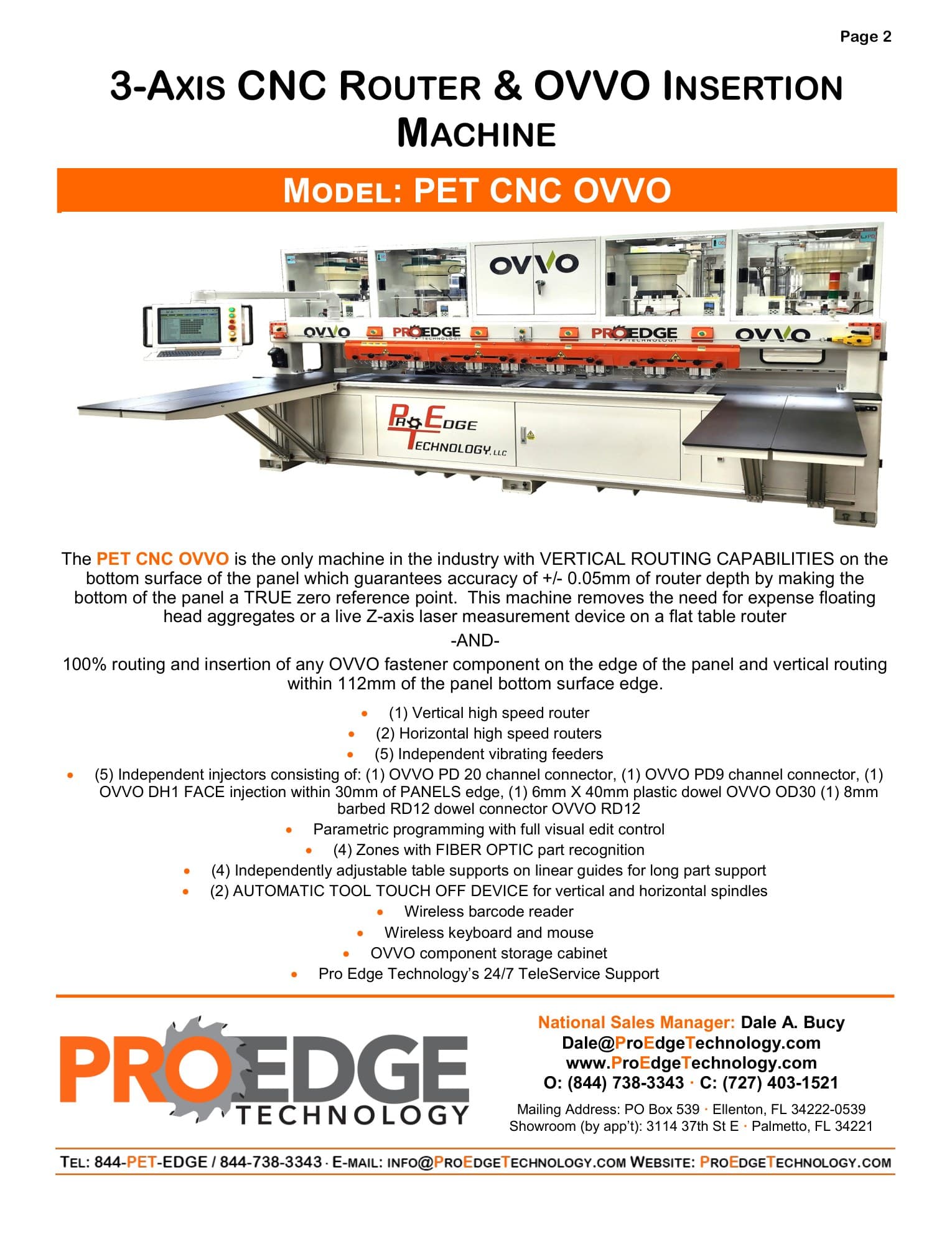 OVVO CNC Insertion brochure cover